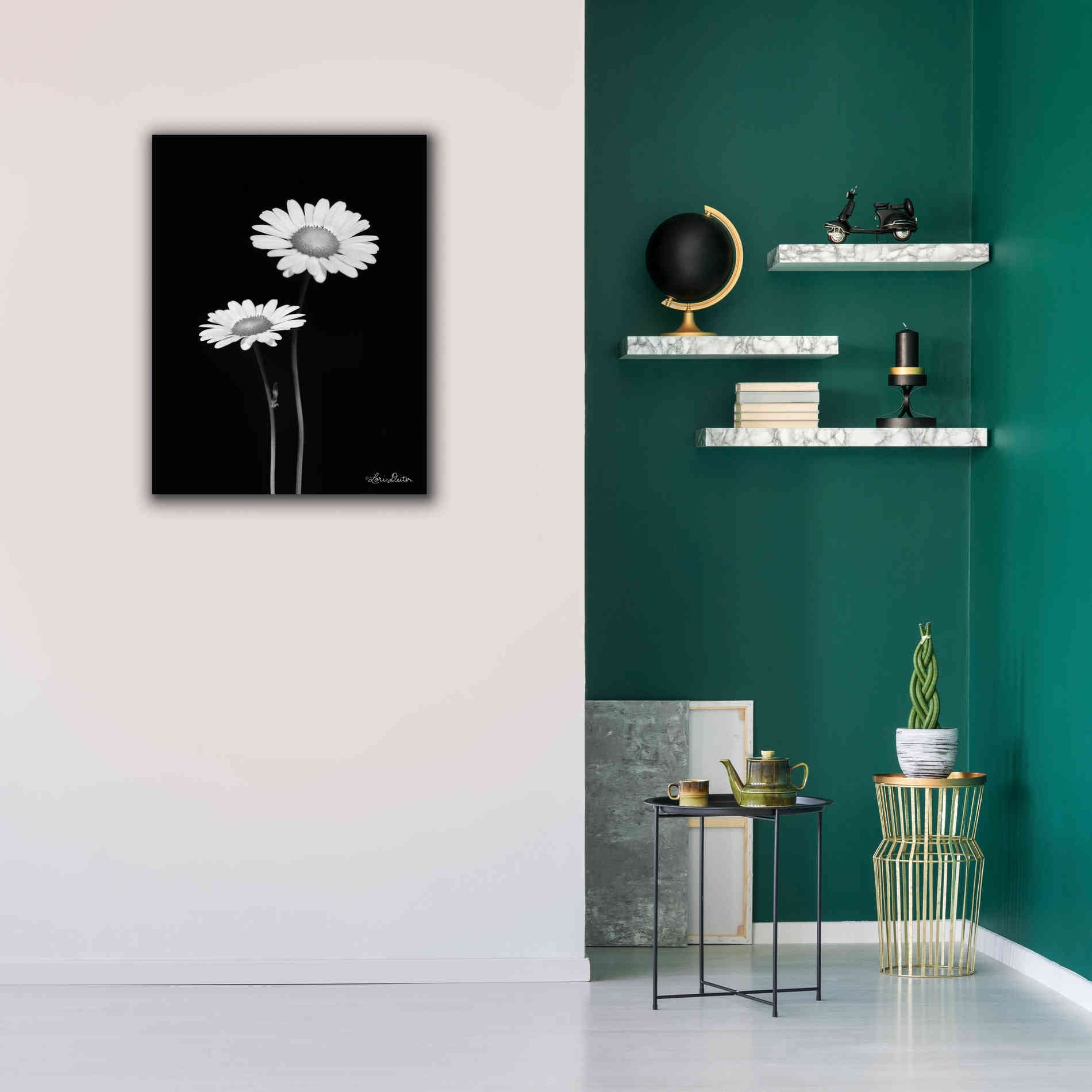 'Pair of Daisies' by Lori Deiter, Canvas Wall Art,26 x 34