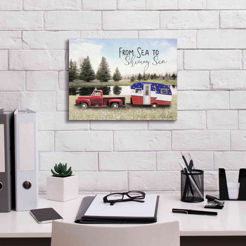 Image of 'American Camper' by Lori Deiter, Canvas Wall Art,16 x 12