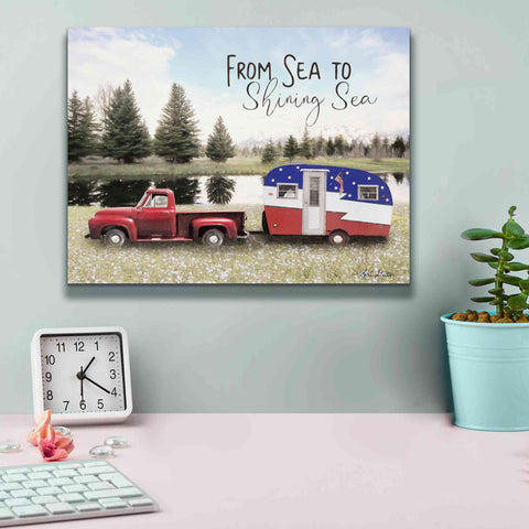 Image of 'American Camper' by Lori Deiter, Canvas Wall Art,16 x 12