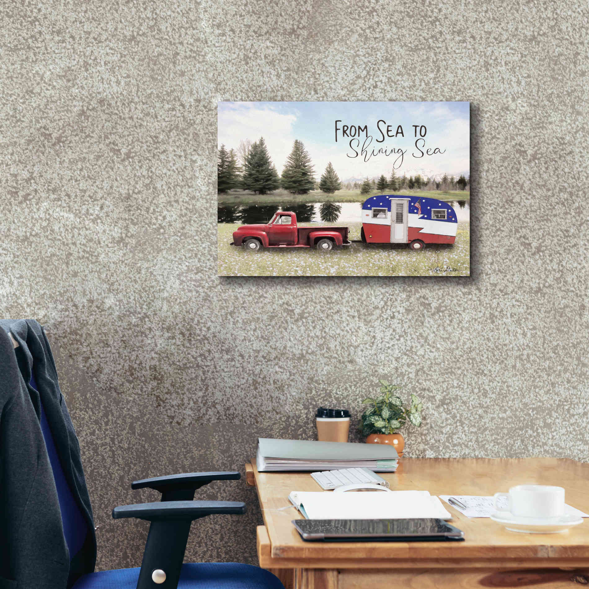 'American Camper' by Lori Deiter, Canvas Wall Art,24 x 20