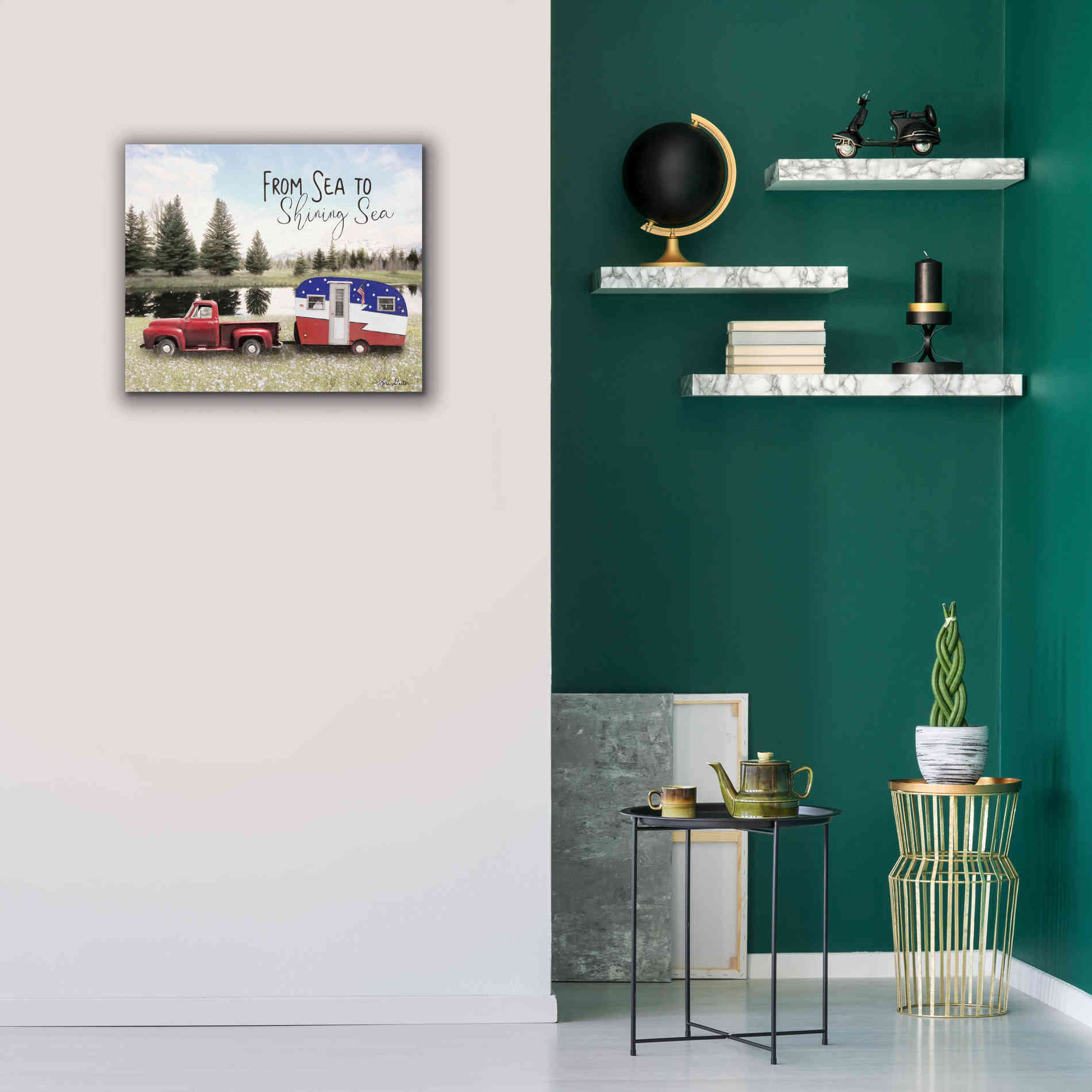 'American Camper' by Lori Deiter, Canvas Wall Art,24 x 20