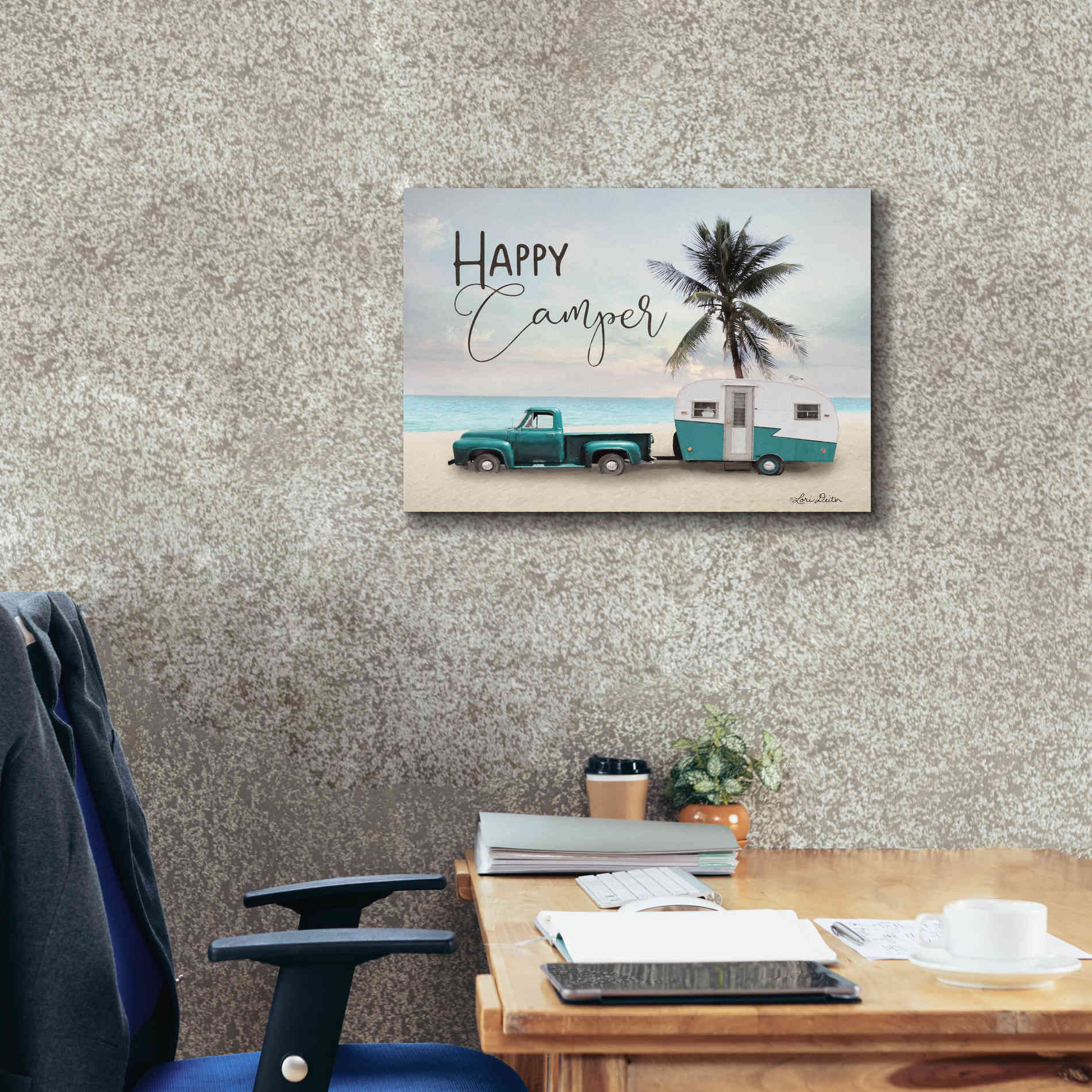 'Happy Camper' by Lori Deiter, Canvas Wall Art,24 x 20