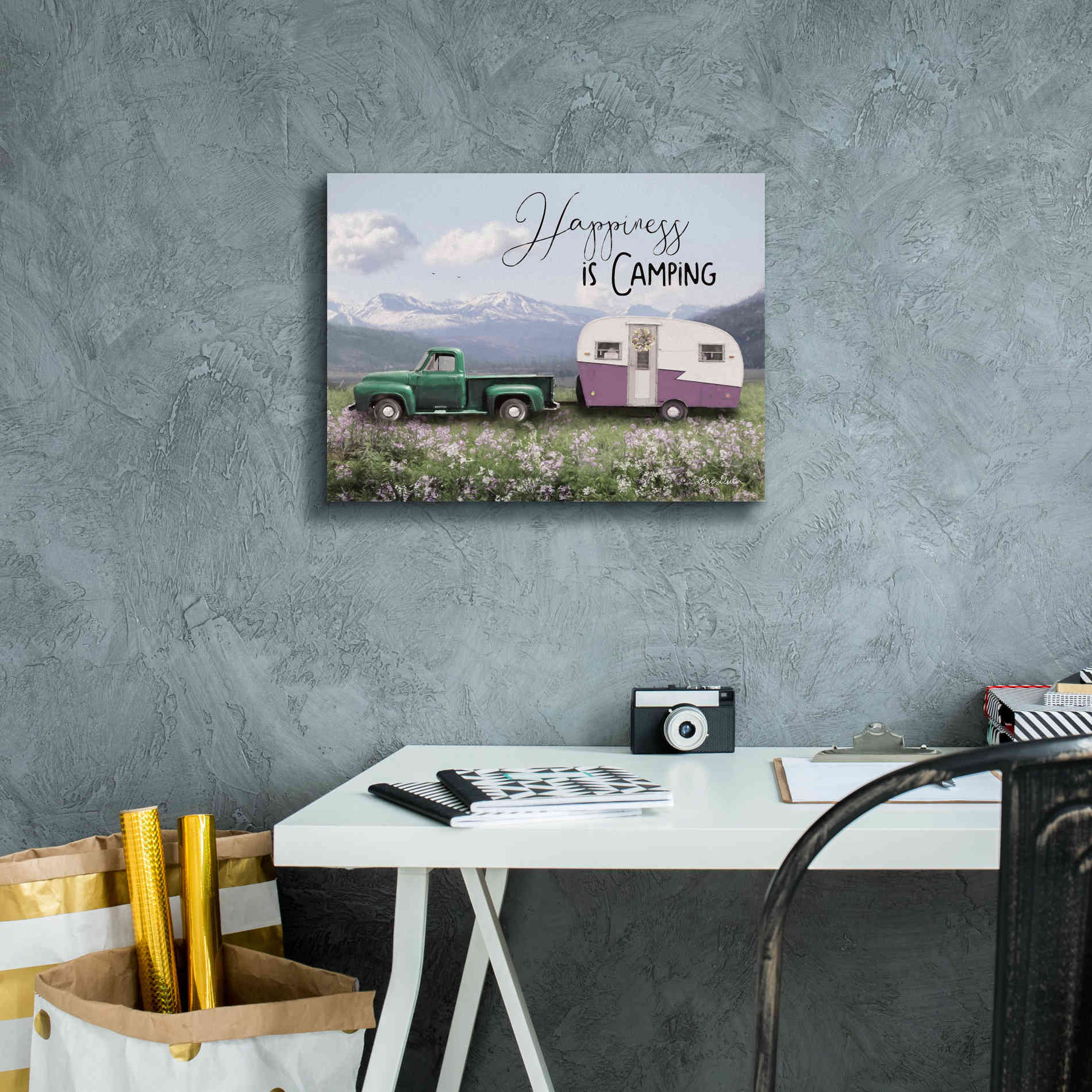 'Spring Camping I' by Lori Deiter, Canvas Wall Art,16 x 12