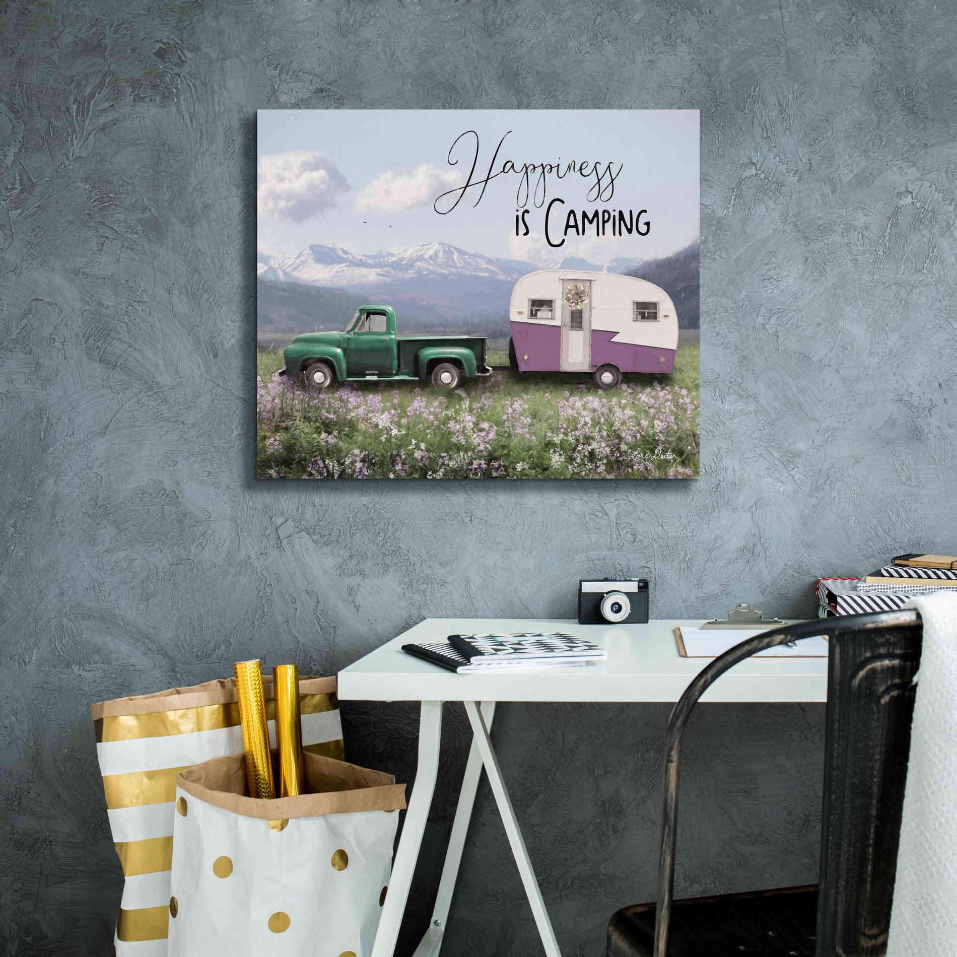 'Spring Camping I' by Lori Deiter, Canvas Wall Art,24 x 20