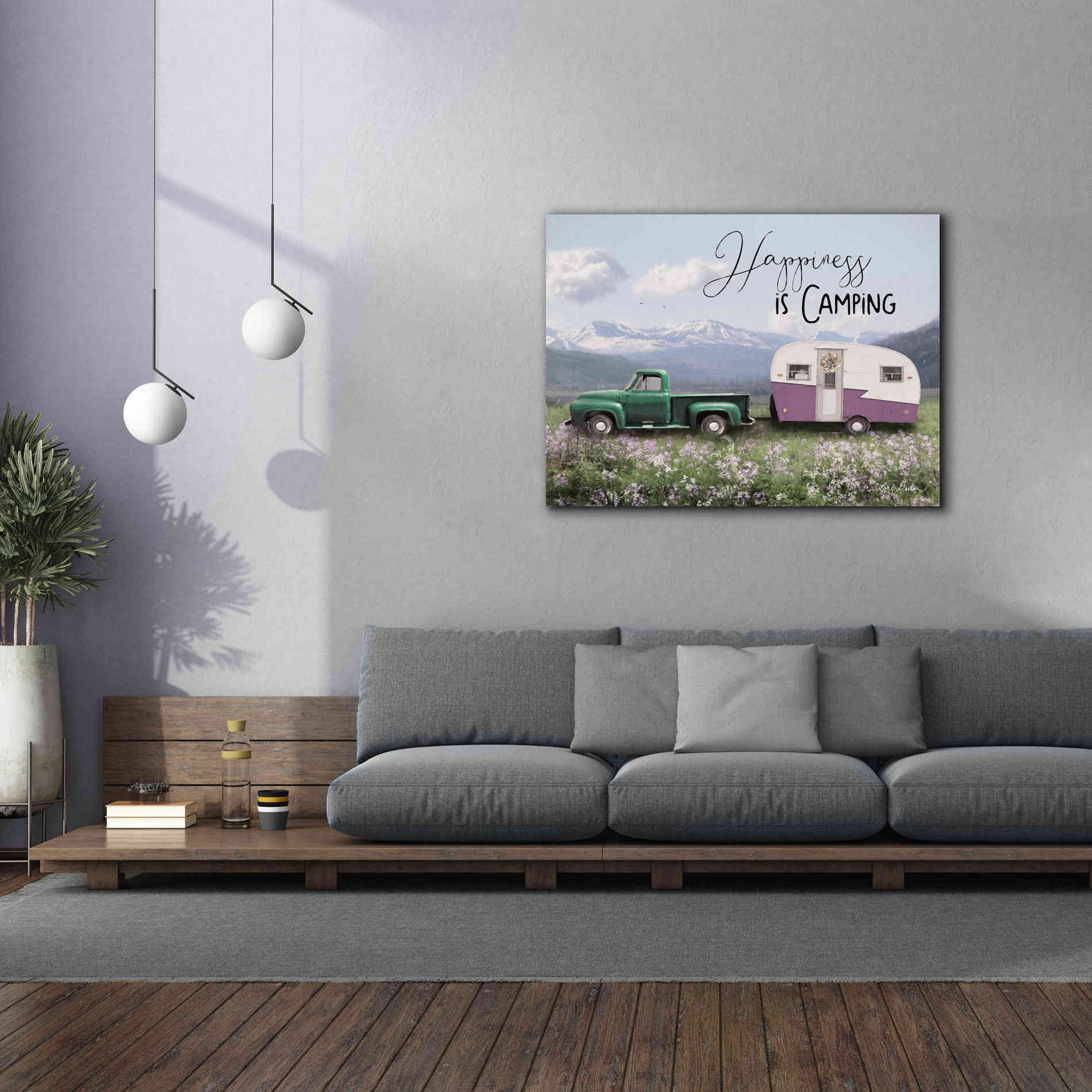 'Spring Camping I' by Lori Deiter, Canvas Wall Art,54 x 40
