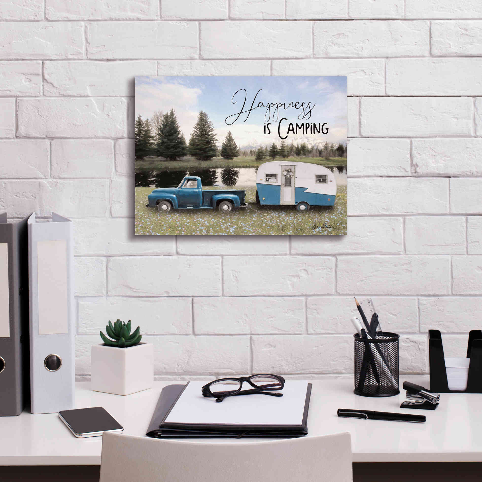 'Spring Camping II' by Lori Deiter, Canvas Wall Art,16 x 12