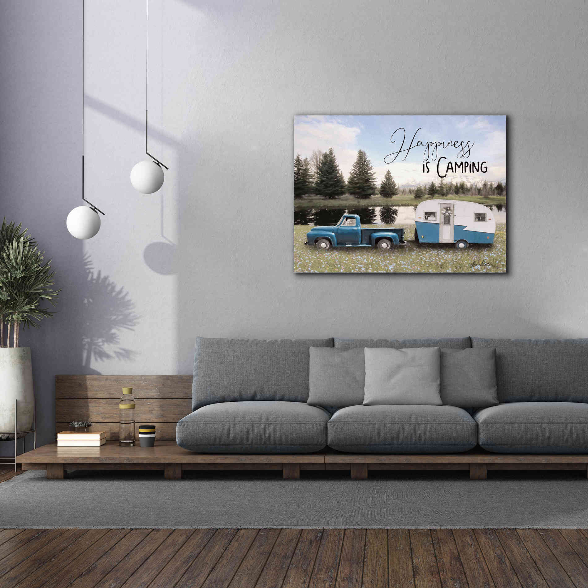 'Spring Camping II' by Lori Deiter, Canvas Wall Art,54 x 40