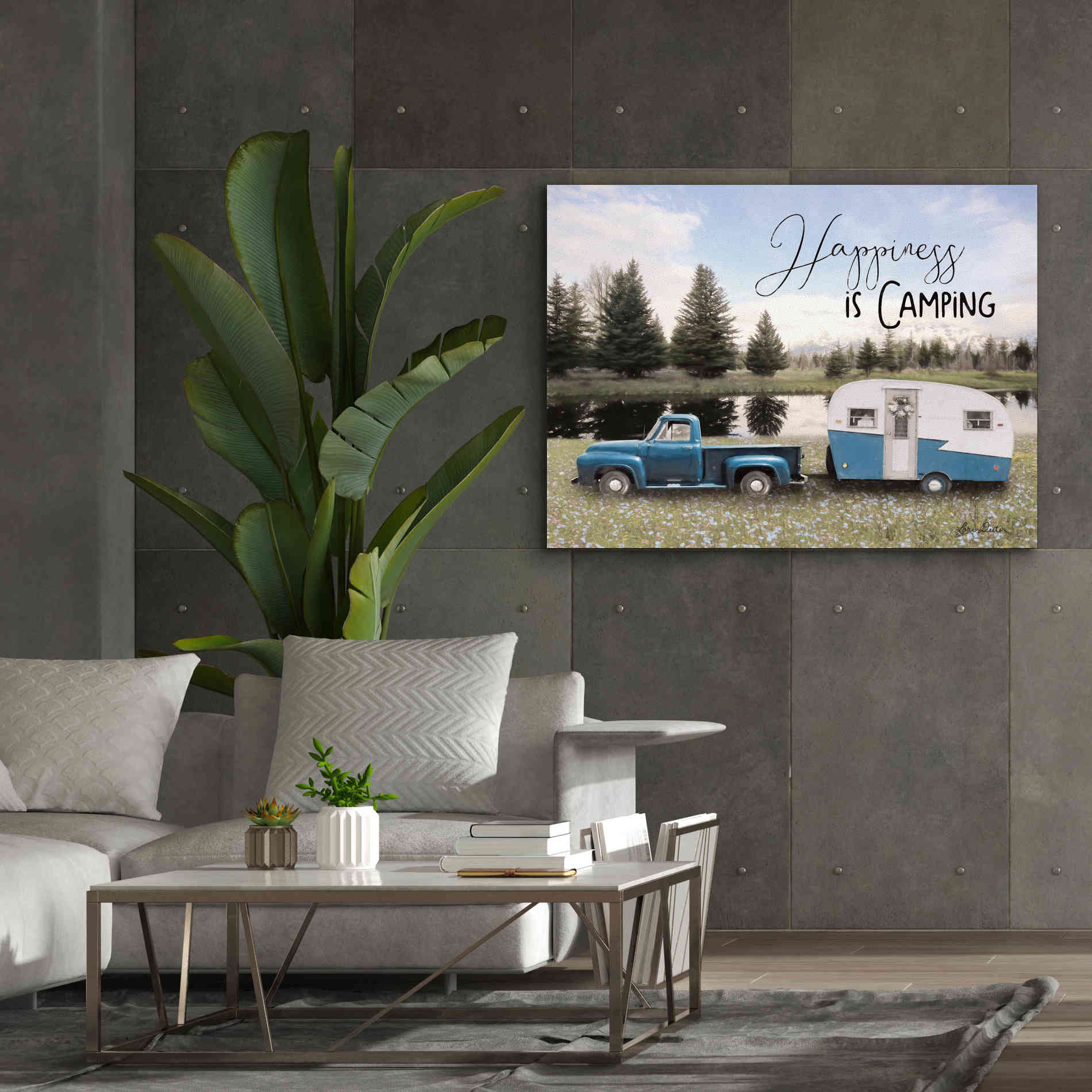'Spring Camping II' by Lori Deiter, Canvas Wall Art,54 x 40