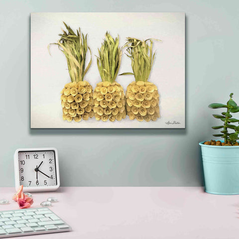 Image of 'Pineapples' by Lori Deiter, Canvas Wall Art,16 x 12