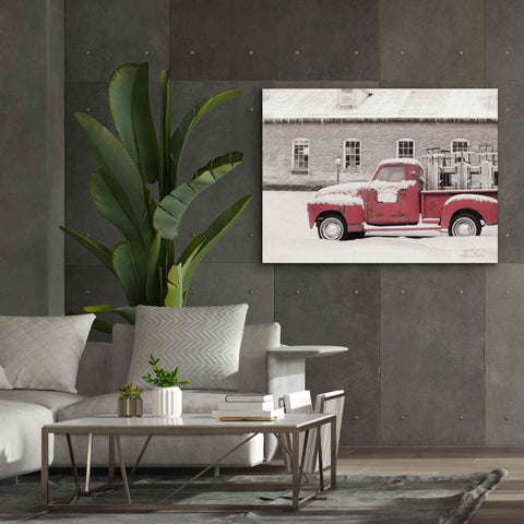 Image of 'Old Sled Works Red Truck' by Lori Deiter, Canvas Wall Art,54 x 40