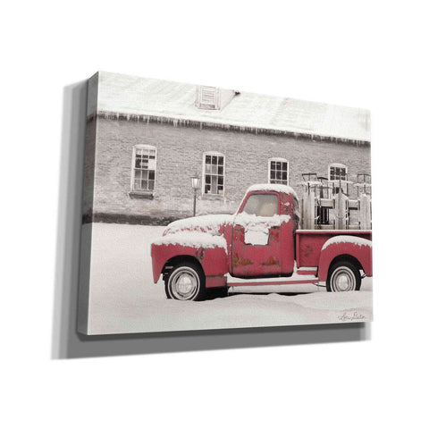 Image of 'Old Sled Works Red Truck' by Lori Deiter, Canvas Wall Art