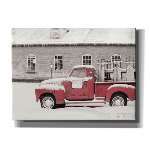 Image of 'Old Sled Works Red Truck' by Lori Deiter, Canvas Wall Art