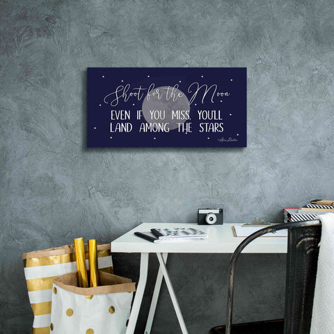Image of 'Shoot for the Moon' by Lori Deiter, Canvas Wall Art,24 x 12