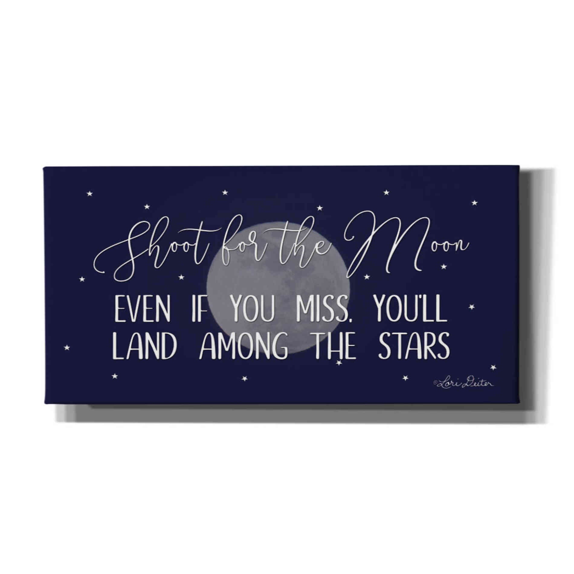 'Shoot for the Moon' by Lori Deiter, Canvas Wall Art