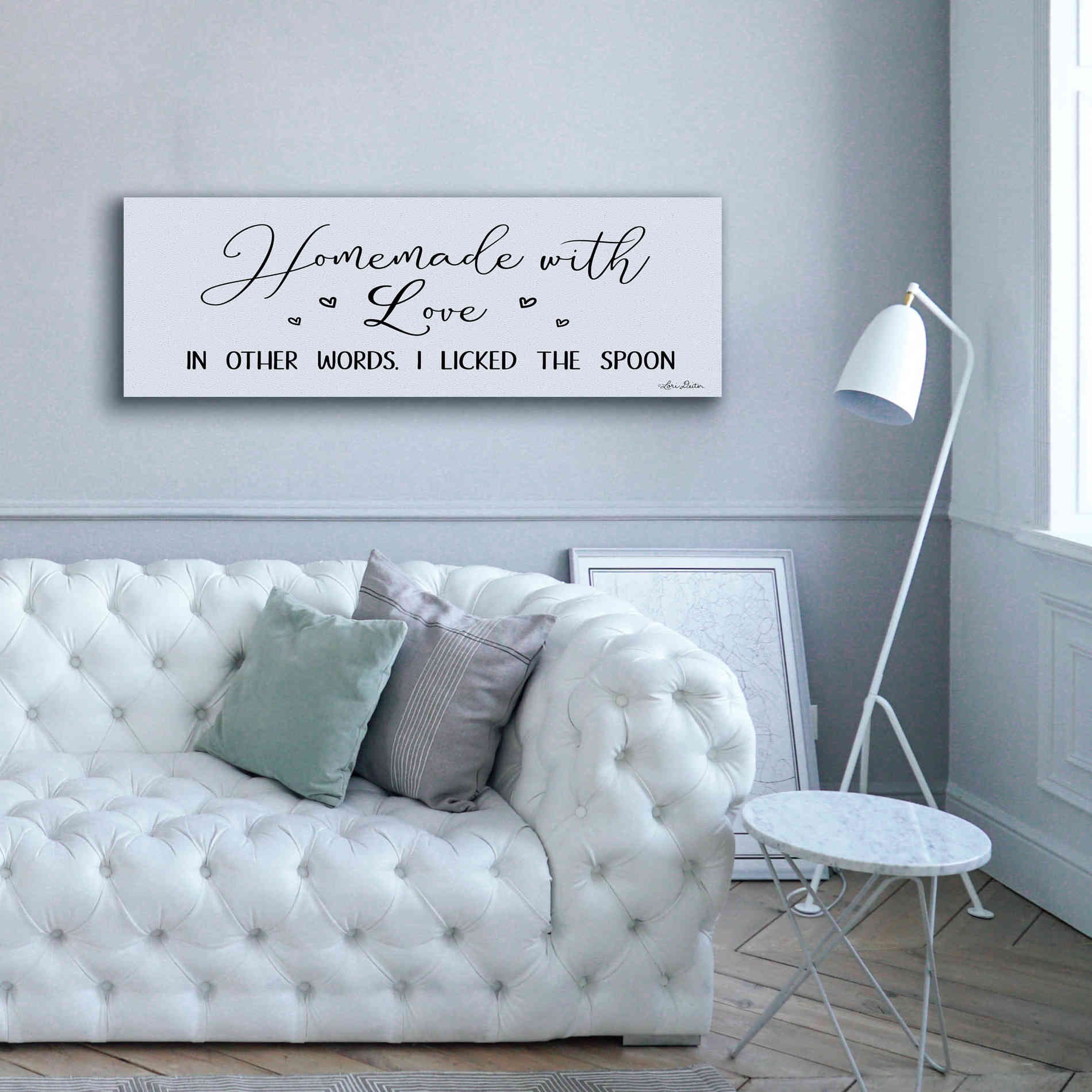 'Homemade with Love' by Lori Deiter, Canvas Wall Art,60 x 20