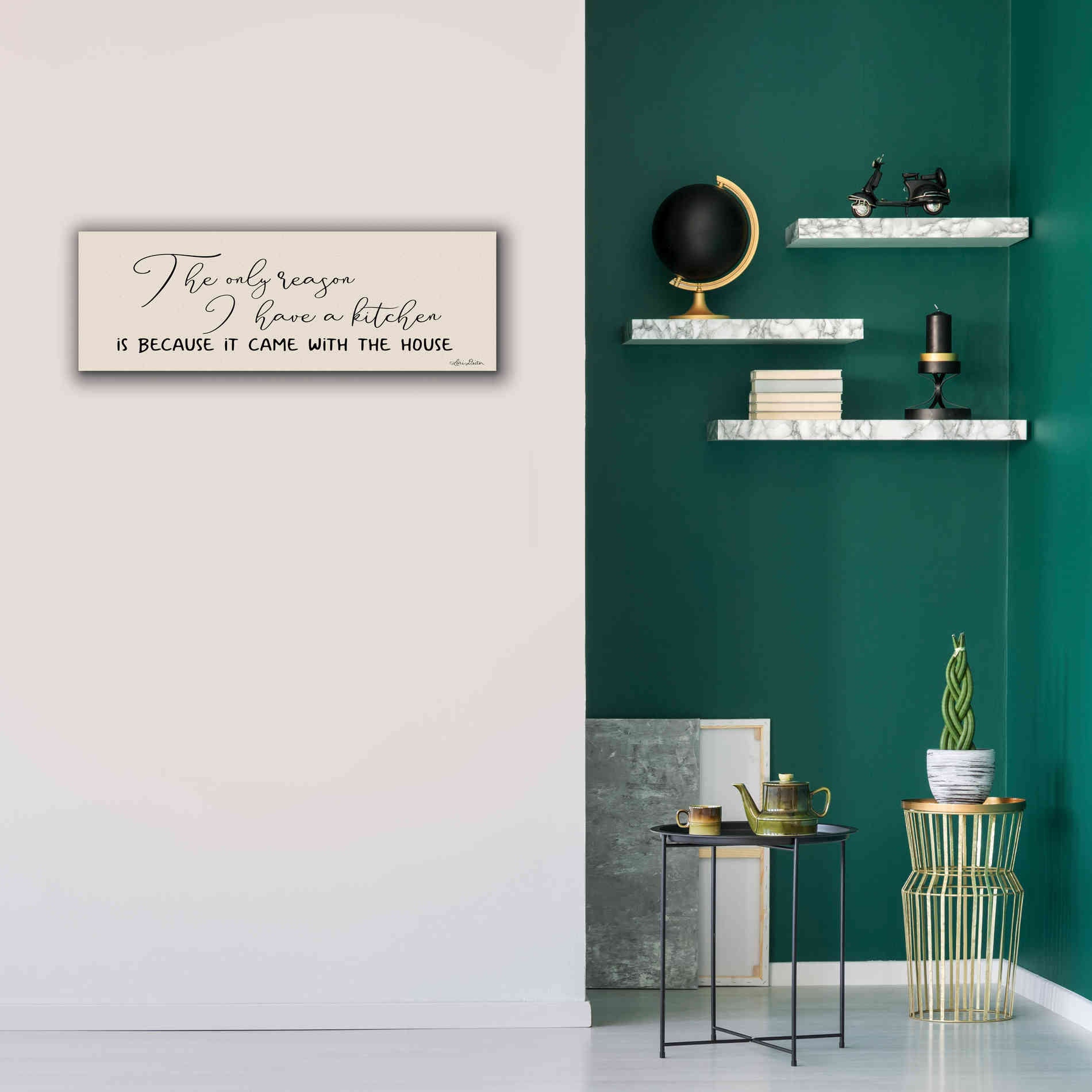'I Have a Kitchen' by Lori Deiter, Canvas Wall Art,36 x 12