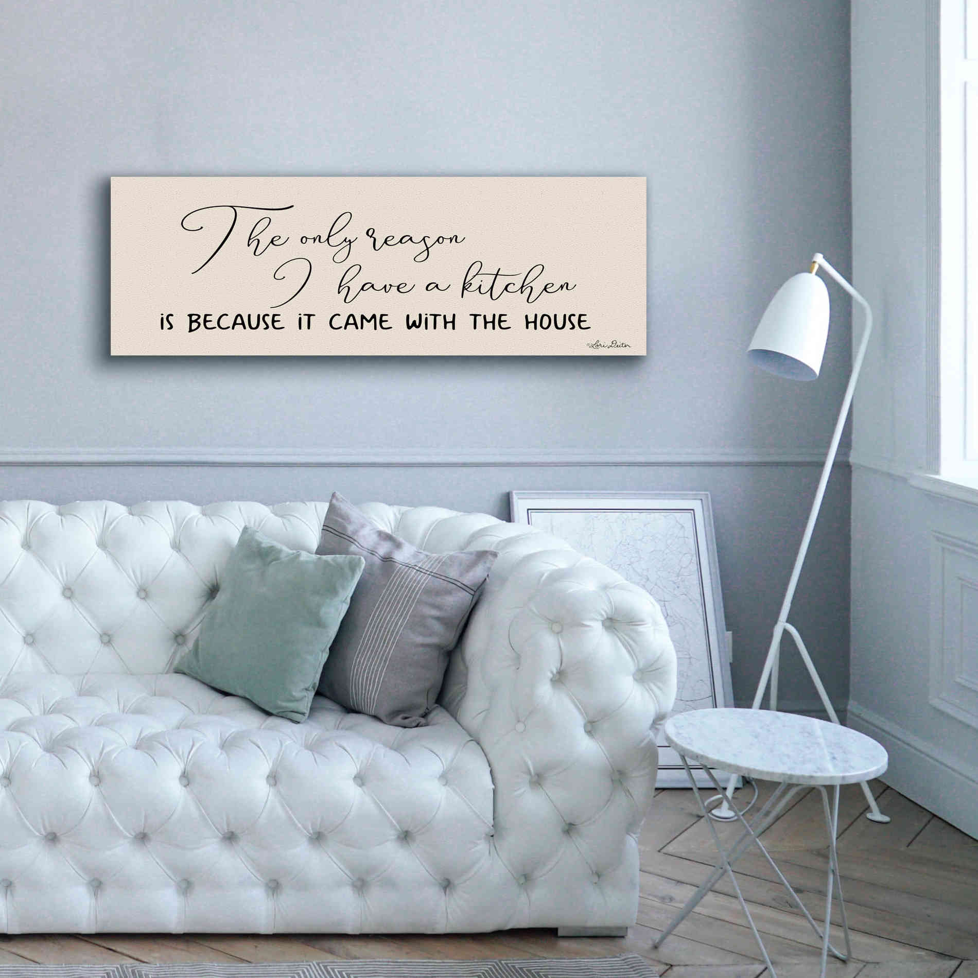 'I Have a Kitchen' by Lori Deiter, Canvas Wall Art,60 x 20