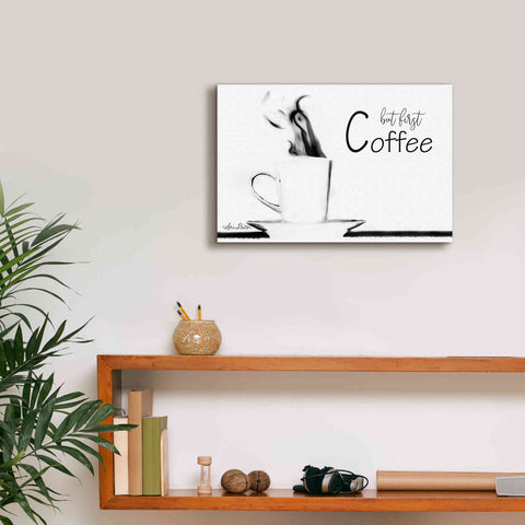 Image of 'But First Coffee II' by Lori Deiter, Canvas Wall Art,18 x 12
