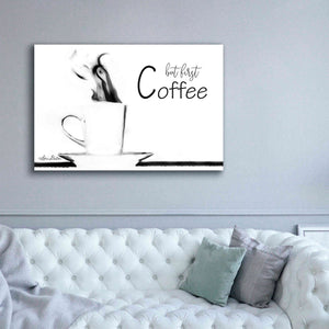 'But First Coffee II' by Lori Deiter, Canvas Wall Art,60 x 40