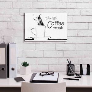 'Take a Little Coffee Break II' by Lori Deiter, Canvas Wall Art,18 x 12