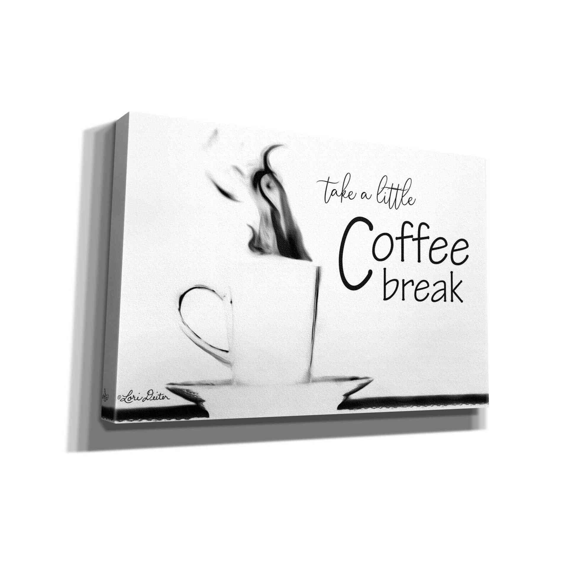 'Take a Little Coffee Break II' by Lori Deiter, Canvas Wall Art