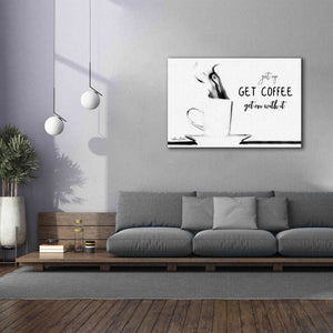 'Get Coffee' by Lori Deiter, Canvas Wall Art,60 x 40