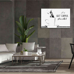 'Get Coffee' by Lori Deiter, Canvas Wall Art,60 x 40
