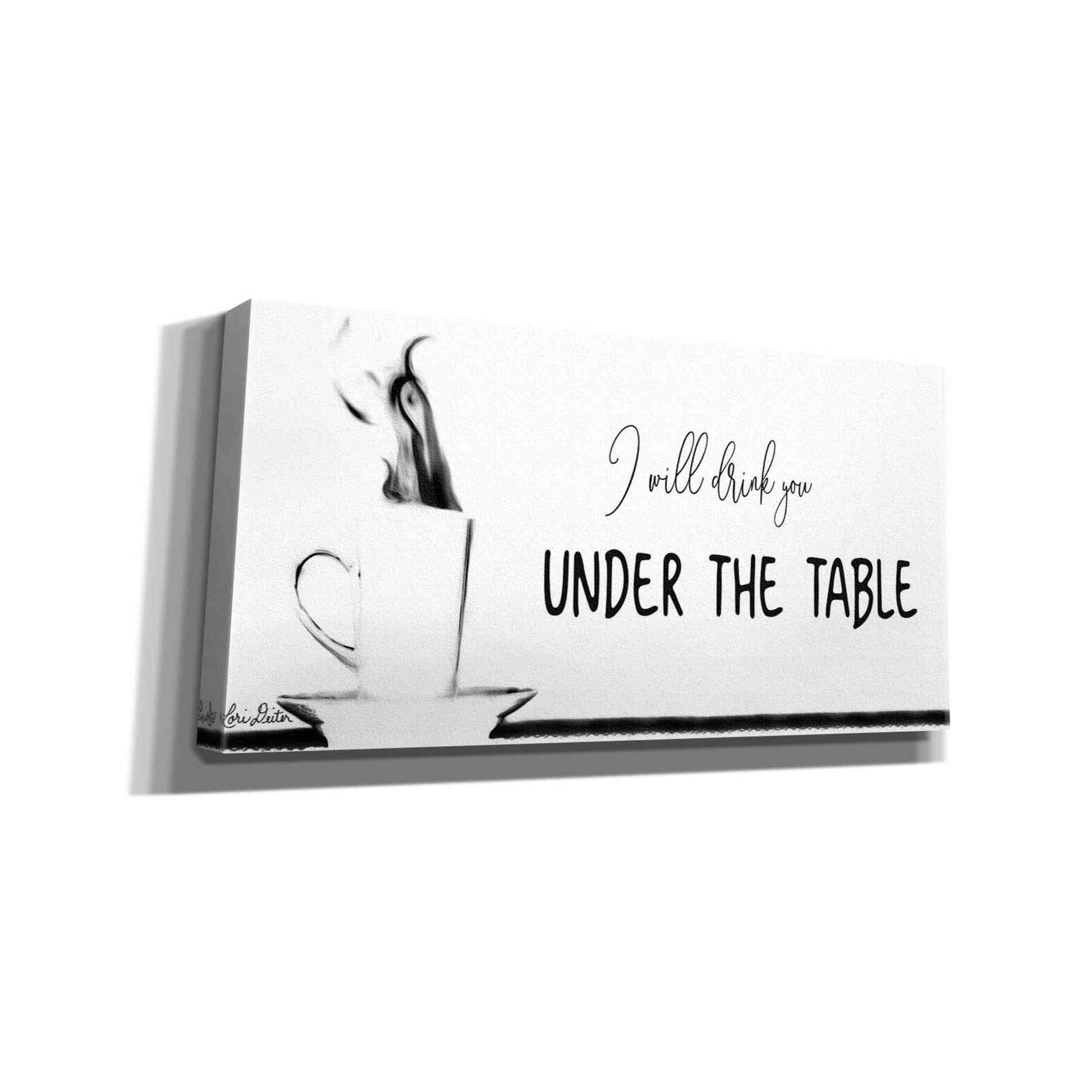 'Under the Table' by Lori Deiter, Canvas Wall Art