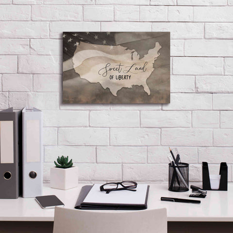 Image of 'Sweet Land of Liberty' by Lori Deiter, Canvas Wall Art,18 x 12