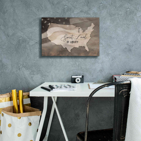 Image of 'Sweet Land of Liberty' by Lori Deiter, Canvas Wall Art,18 x 12