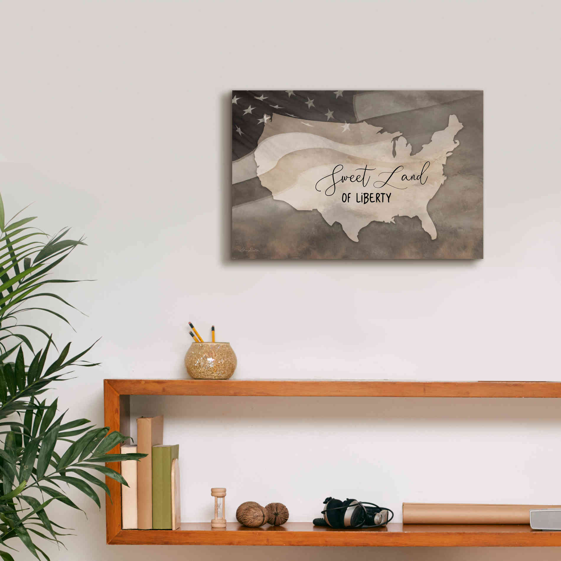 'Sweet Land of Liberty' by Lori Deiter, Canvas Wall Art,18 x 12