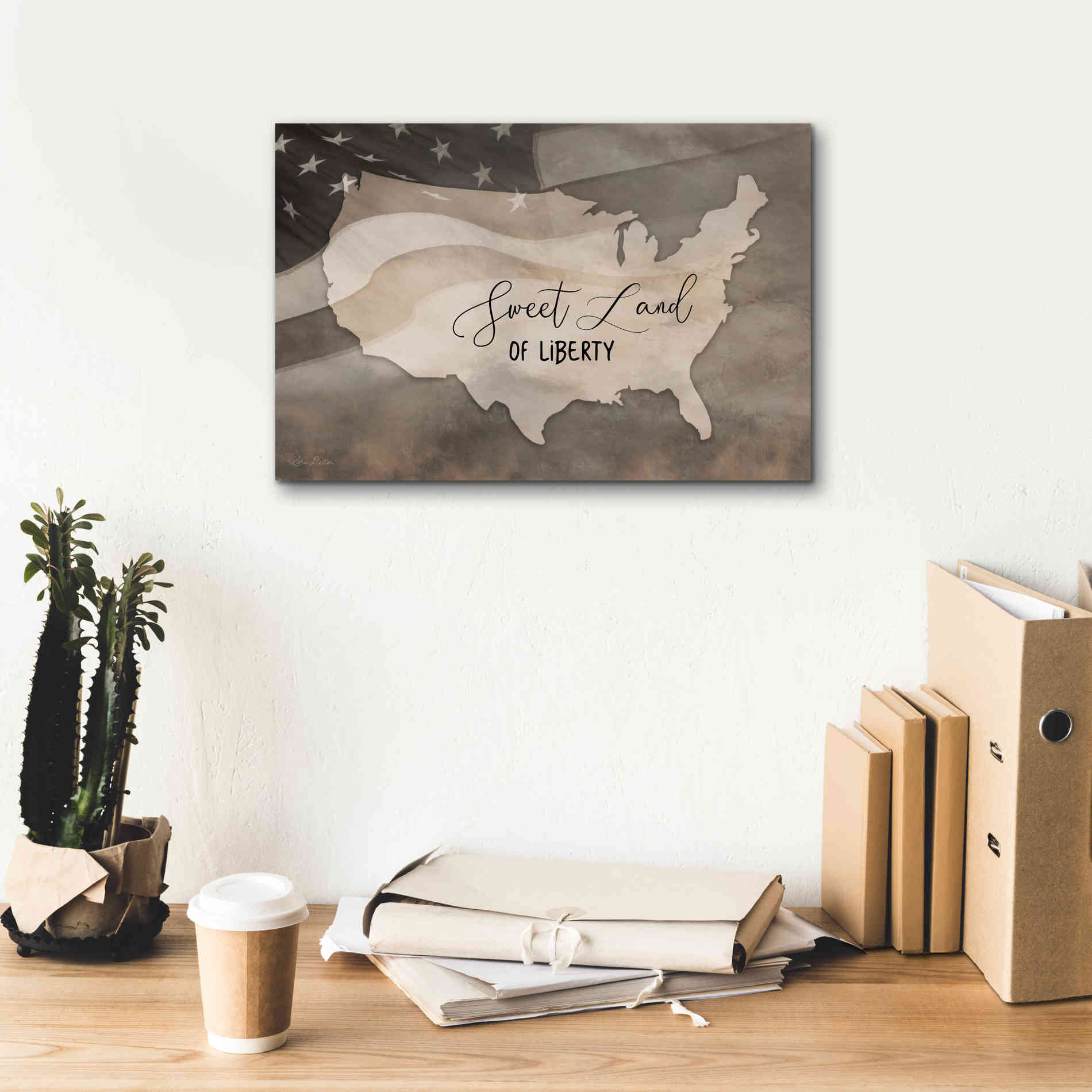 'Sweet Land of Liberty' by Lori Deiter, Canvas Wall Art,18 x 12