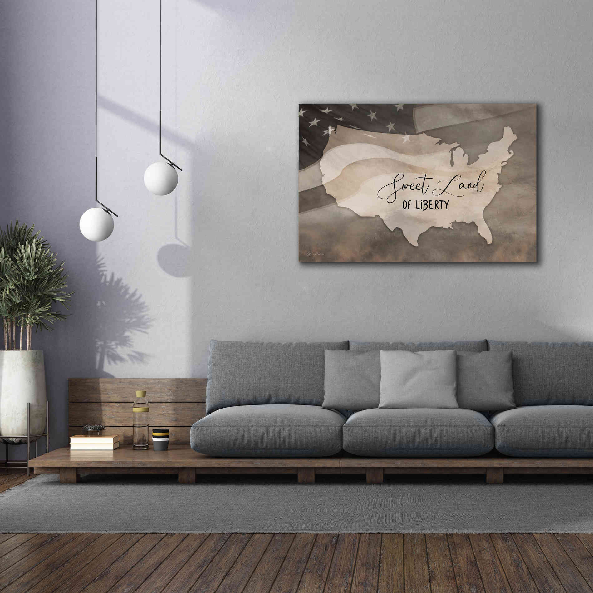 'Sweet Land of Liberty' by Lori Deiter, Canvas Wall Art,60 x 40