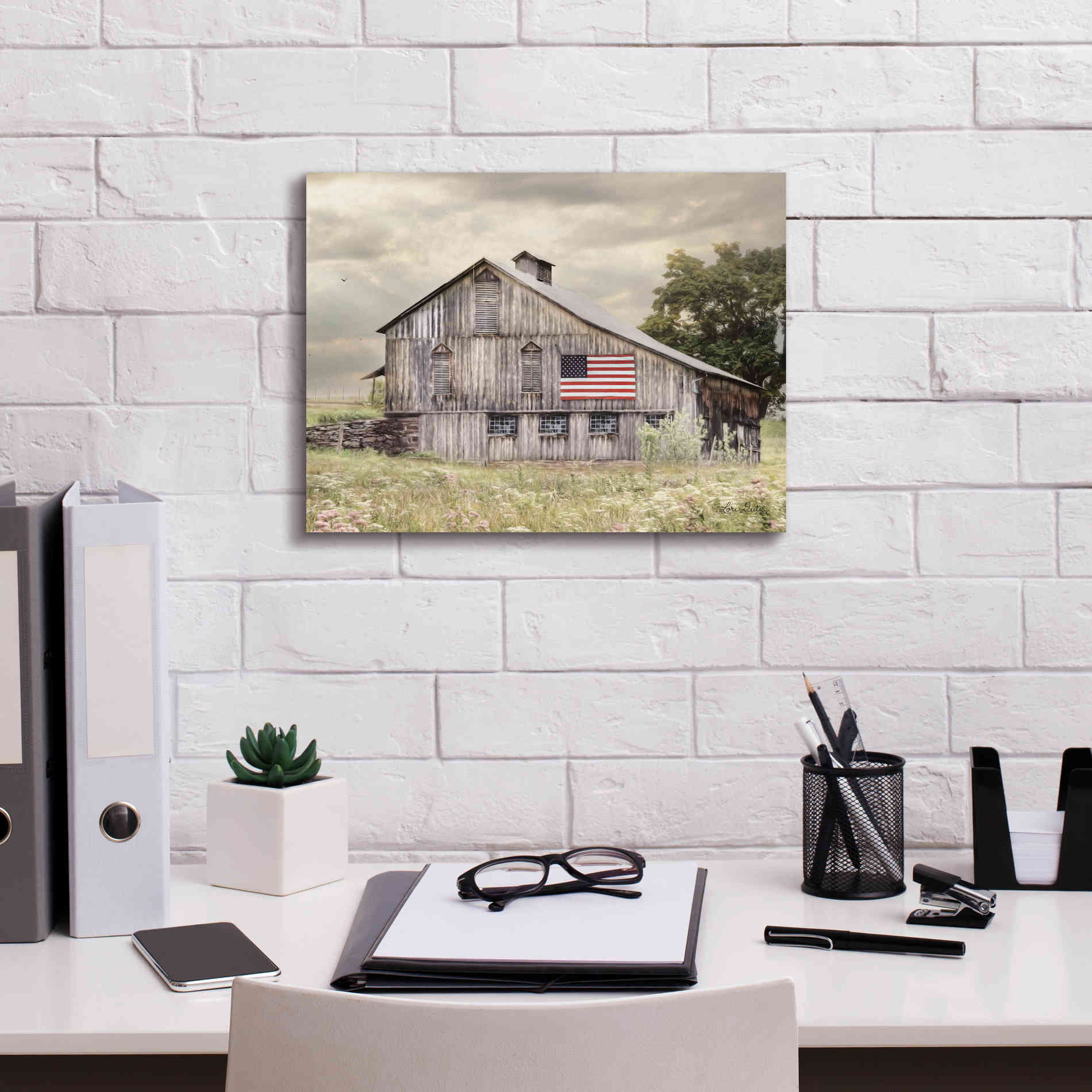 'Rural Virginia Barn' by Lori Deiter, Canvas Wall Art,16 x 12