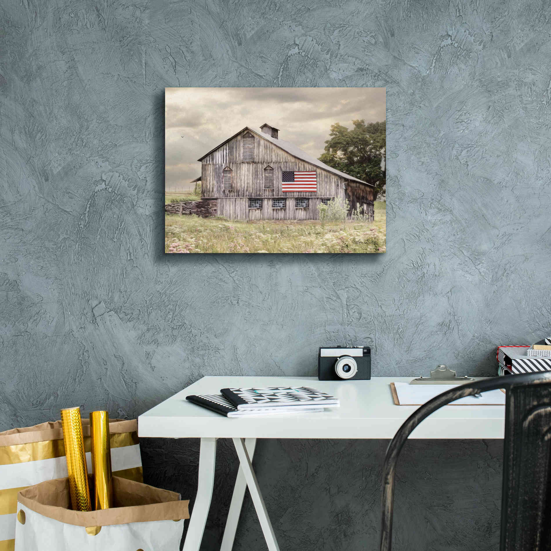 'Rural Virginia Barn' by Lori Deiter, Canvas Wall Art,16 x 12