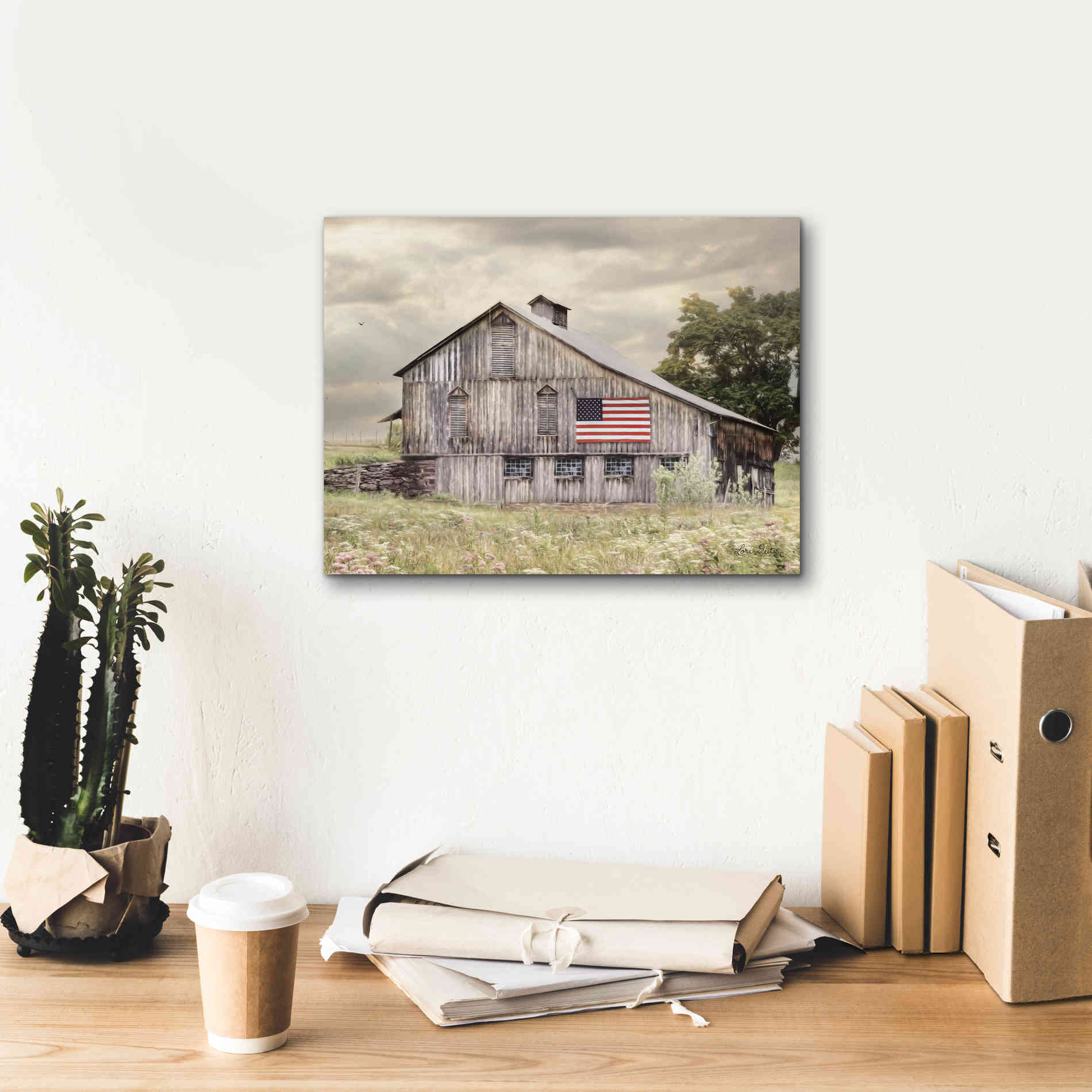 'Rural Virginia Barn' by Lori Deiter, Canvas Wall Art,16 x 12