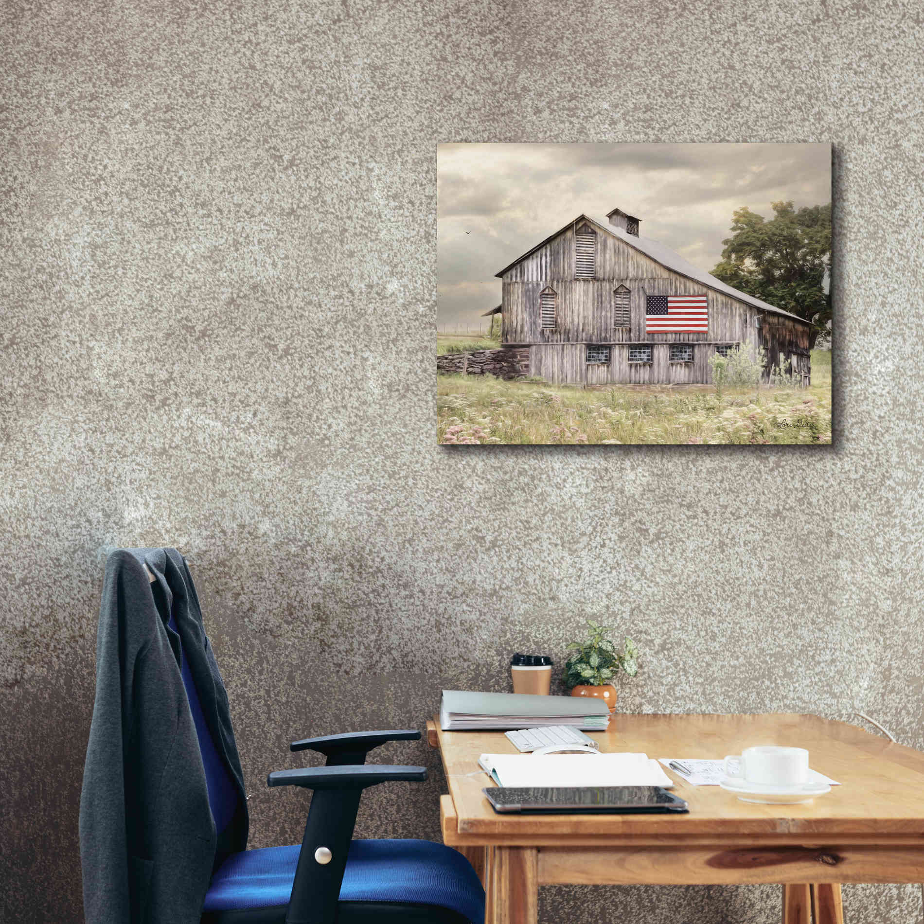 'Rural Virginia Barn' by Lori Deiter, Canvas Wall Art,34 x 26