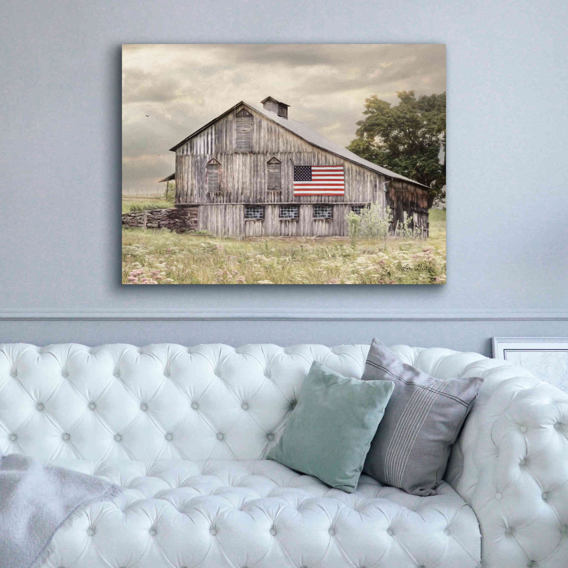 'Rural Virginia Barn' by Lori Deiter, Canvas Wall Art,54 x 40