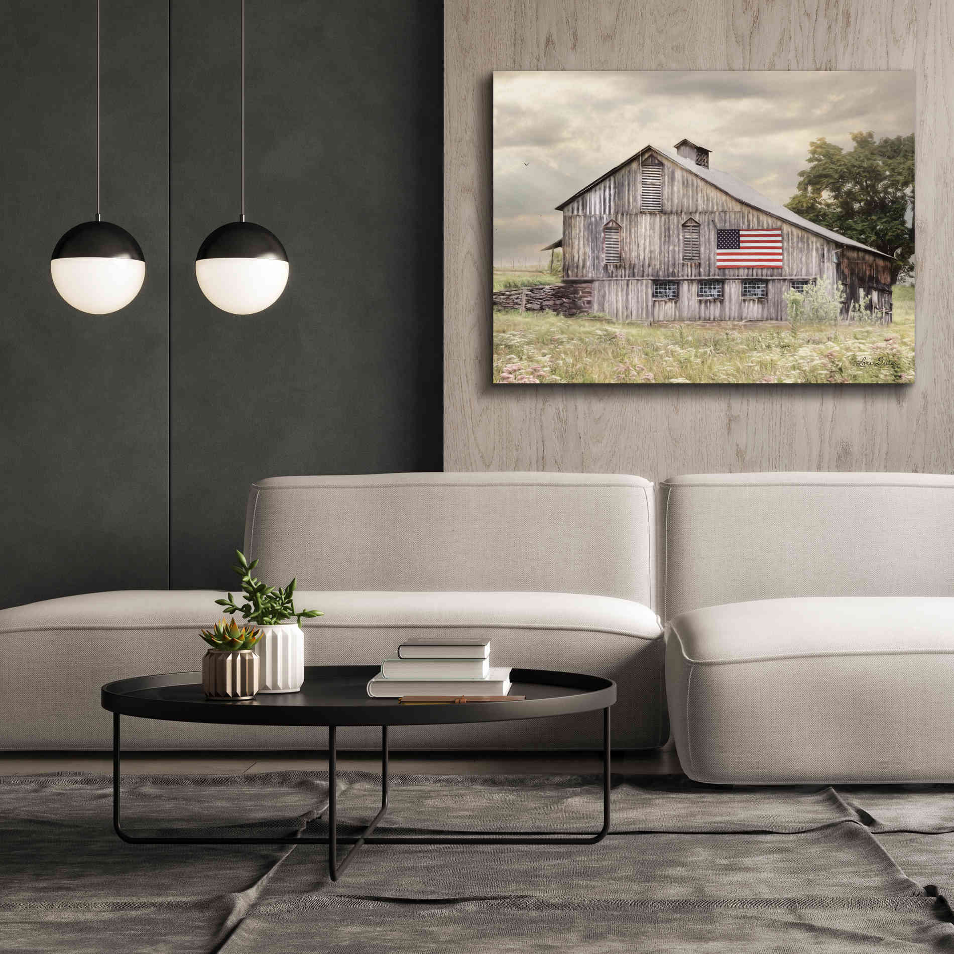 'Rural Virginia Barn' by Lori Deiter, Canvas Wall Art,54 x 40