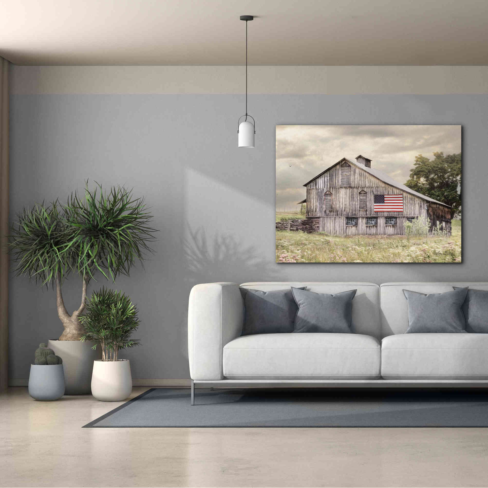 'Rural Virginia Barn' by Lori Deiter, Canvas Wall Art,54 x 40