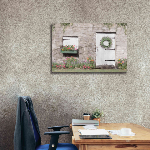 Image of 'Old Stone Cottage' by Lori Deiter, Canvas Wall Art,40 x 26