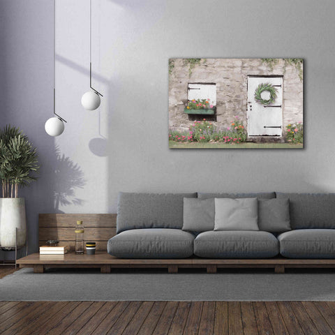 Image of 'Old Stone Cottage' by Lori Deiter, Canvas Wall Art,60 x 40