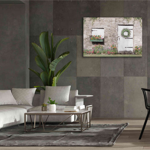 Image of 'Old Stone Cottage' by Lori Deiter, Canvas Wall Art,60 x 40