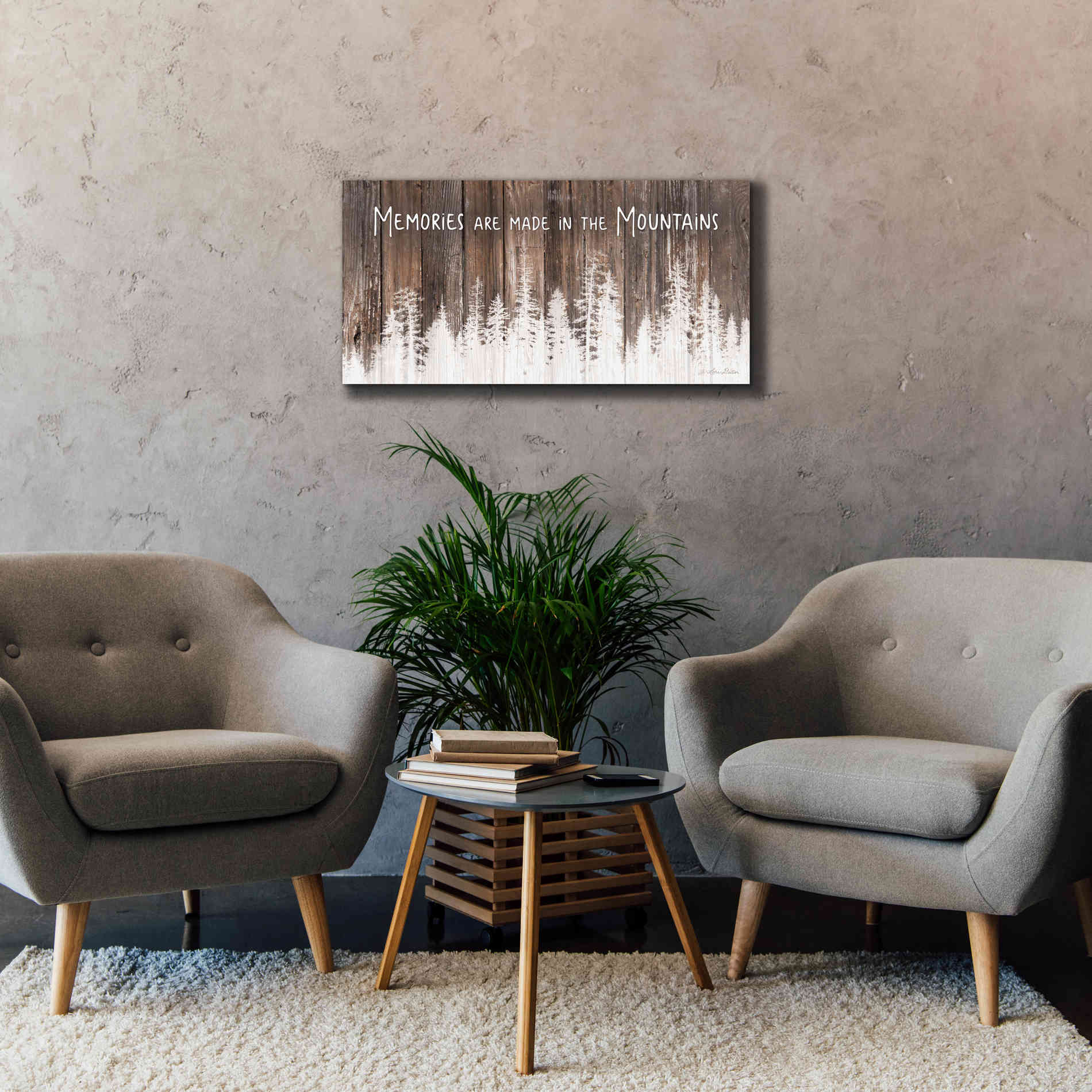 'Mountain Memories' by Lori Deiter, Canvas Wall Art,40 x 20