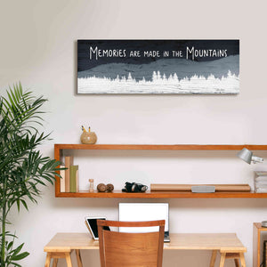 'Memories are Made in the Mountains' by Lori Deiter, Canvas Wall Art,36 x 12