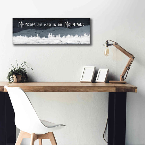 Image of 'Memories are Made in the Mountains' by Lori Deiter, Canvas Wall Art,36 x 12