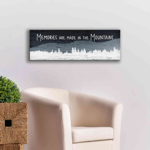 Image of 'Memories are Made in the Mountains' by Lori Deiter, Canvas Wall Art,36 x 12