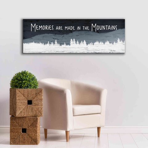 Image of 'Memories are Made in the Mountains' by Lori Deiter, Canvas Wall Art,60 x 20