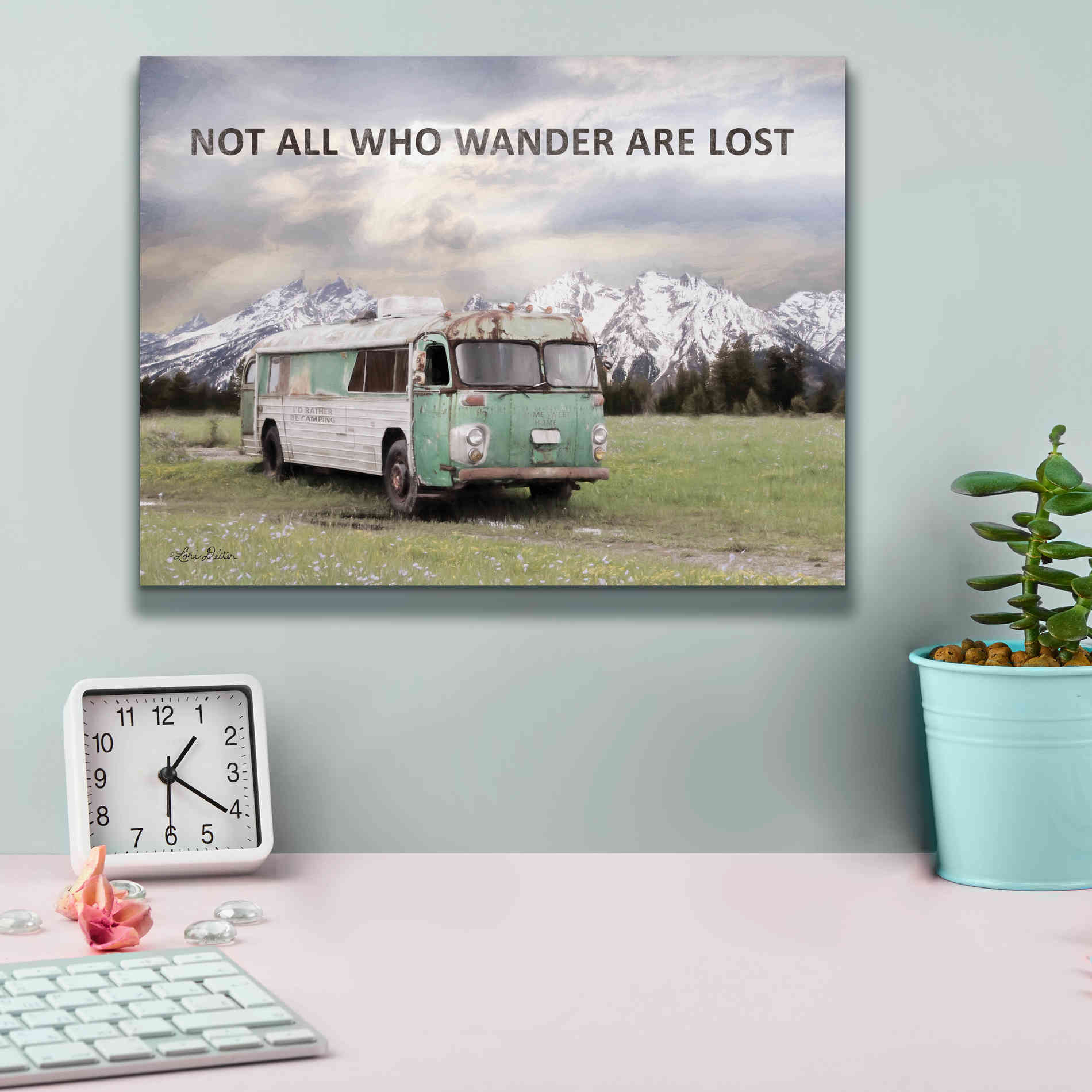 'Camping in Style' by Lori Deiter, Canvas Wall Art,16 x 12