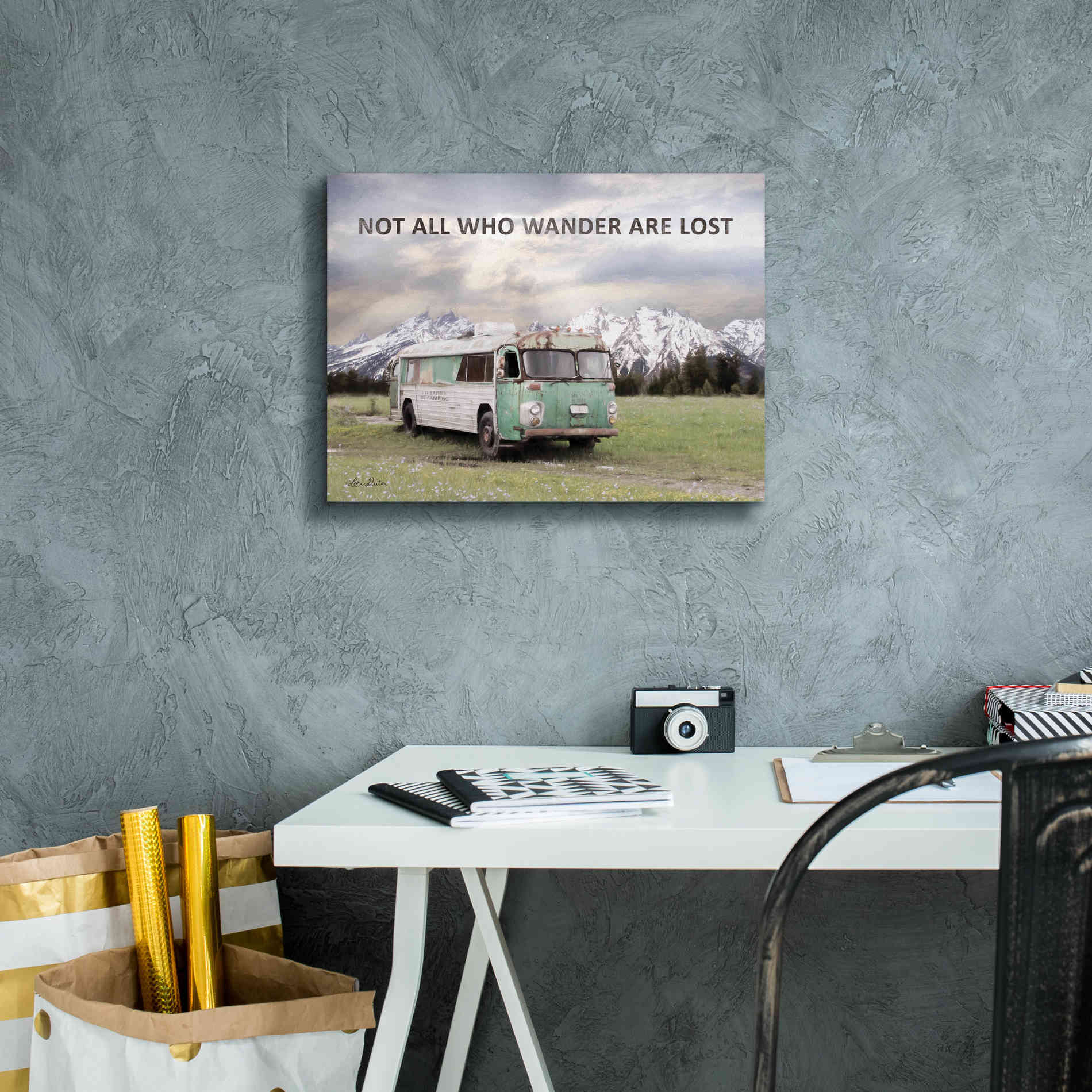 'Camping in Style' by Lori Deiter, Canvas Wall Art,16 x 12